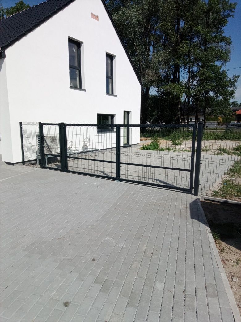 Ogrodzenie 3d panelowe + podmurówka  Montaż furtki bramy Kościan