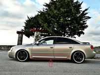 AUDI A6 C5 97-02 S6 RS6 - LISTWY NA DRZWI 4 SZTUKI PODKŁAD