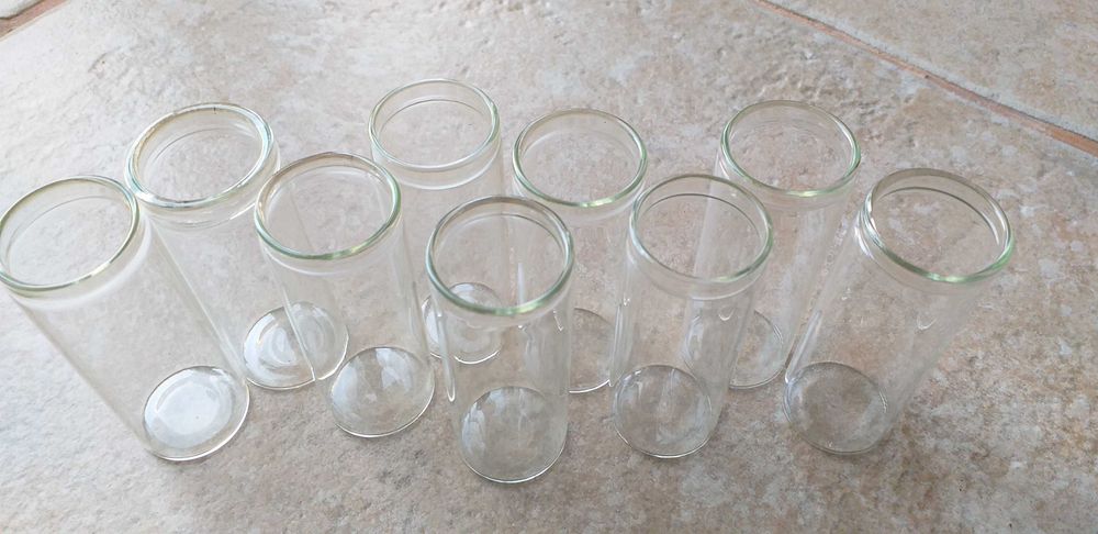 9 Tubos de vidro