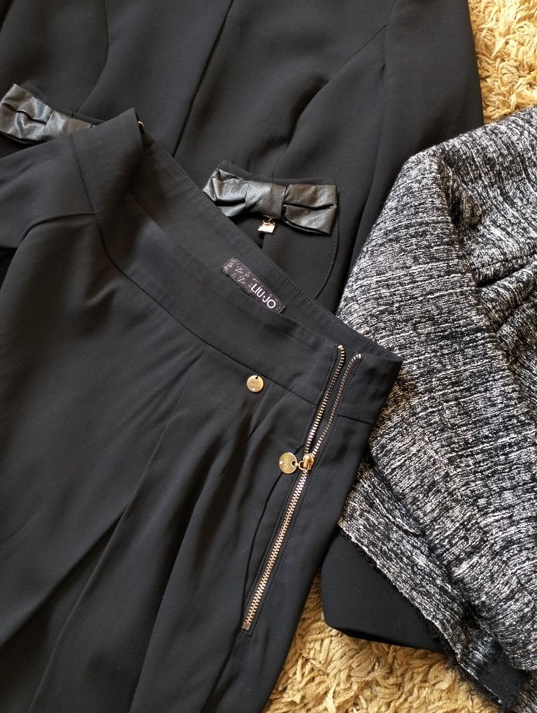 Костюм Liu Jo XS жакет спідниця Elisabetta Franchi піджак юбка чорний