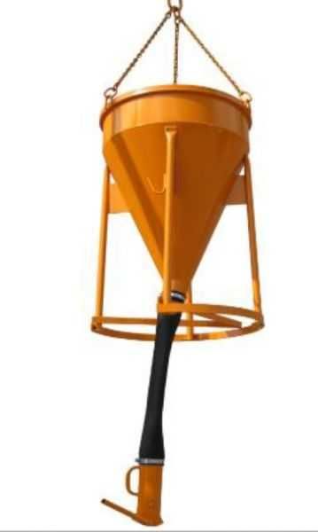 Zbiornik pojemnik dźwigowy 500L Eichinger 1017 rękaw zamykacz do btonu