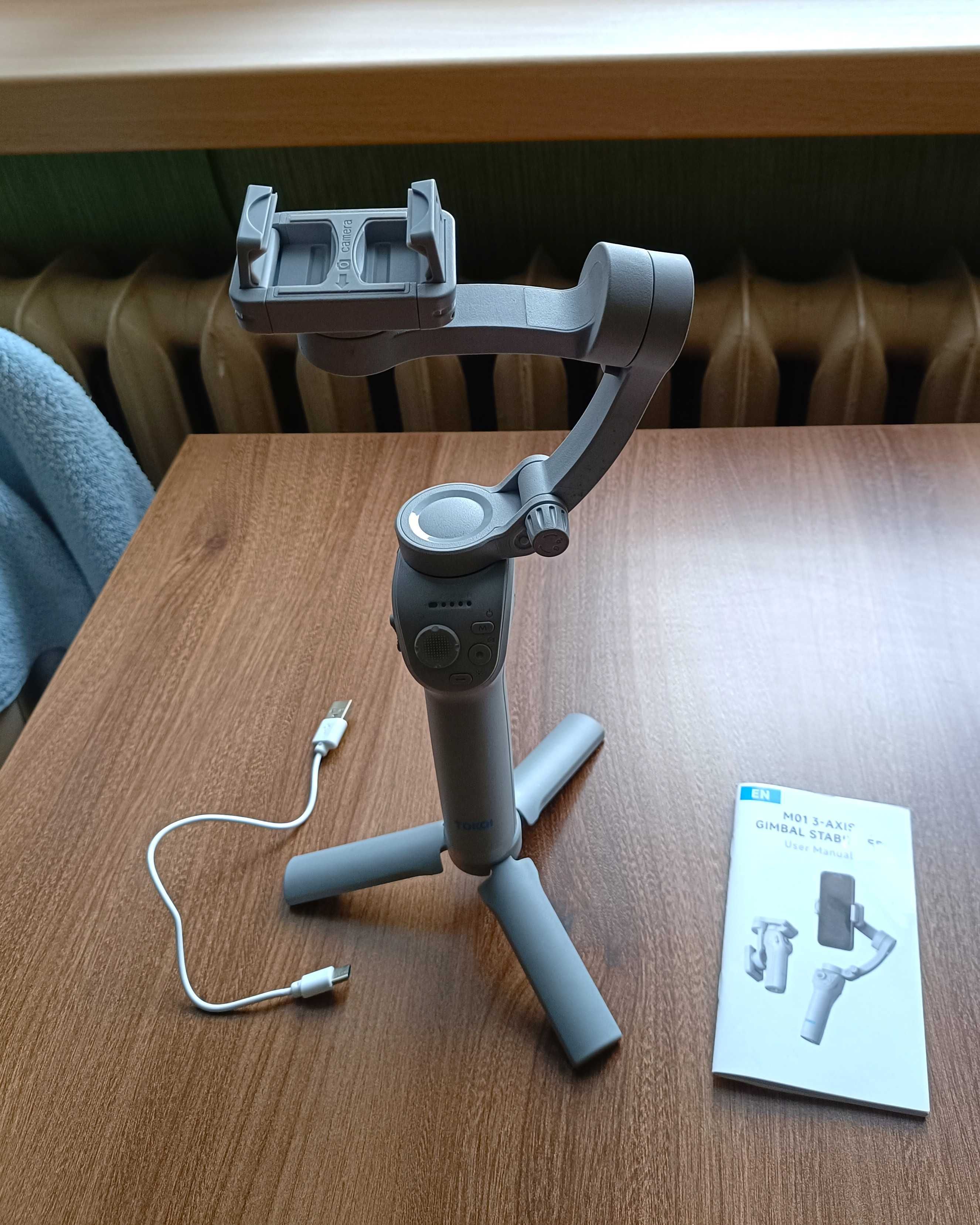 Gimbal Stabilizer z uchwytem do telefonu M01 3-AXIS