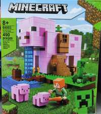 Конструктор Minecraft Pig House 490 деталей 68003 Майнкрафт Дім свиня