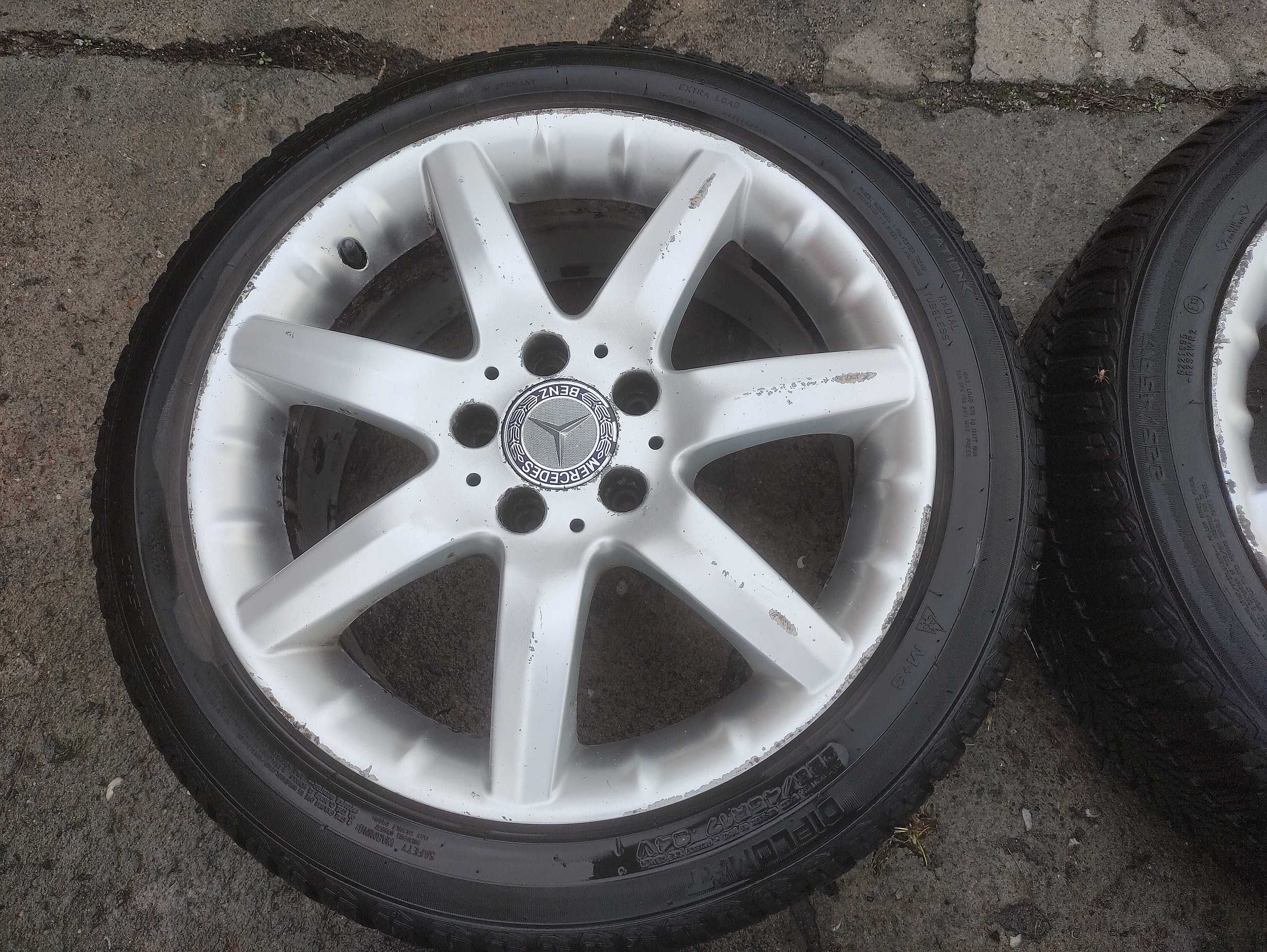 Alufelgi Mercedes 5x112 opony zimowe 225/45/17 C E Klasa CL CLK 4szt.