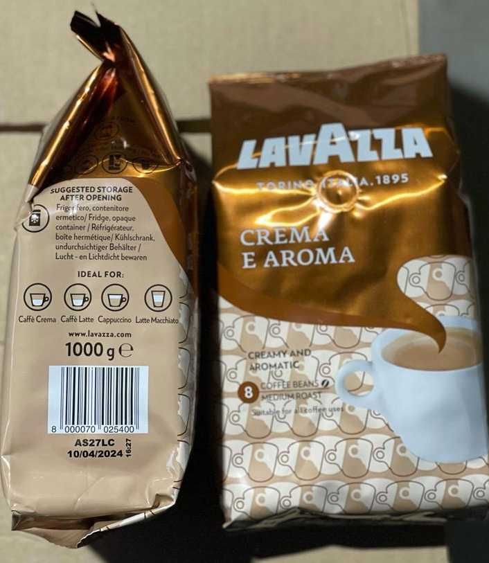 Кофе в зернах Lavazza Crema e Aroma 1кг. Италия. Опт и розница