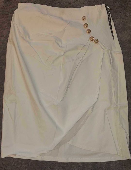 Spódnica gnieciucha z zakładką