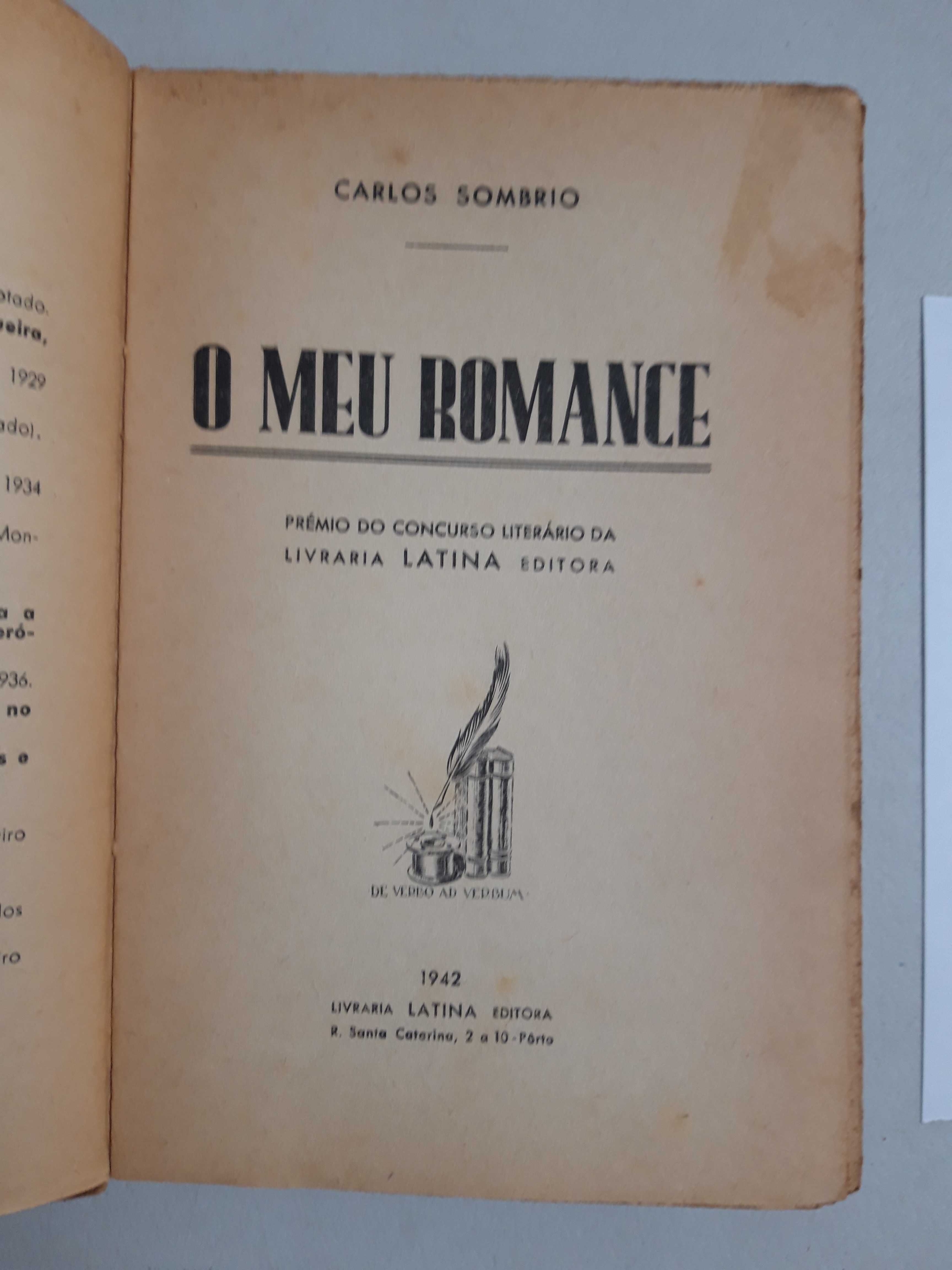 Livro PA-1 - Carlos Sombrio - O Meu Romance