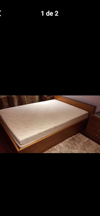 Cama em castanho