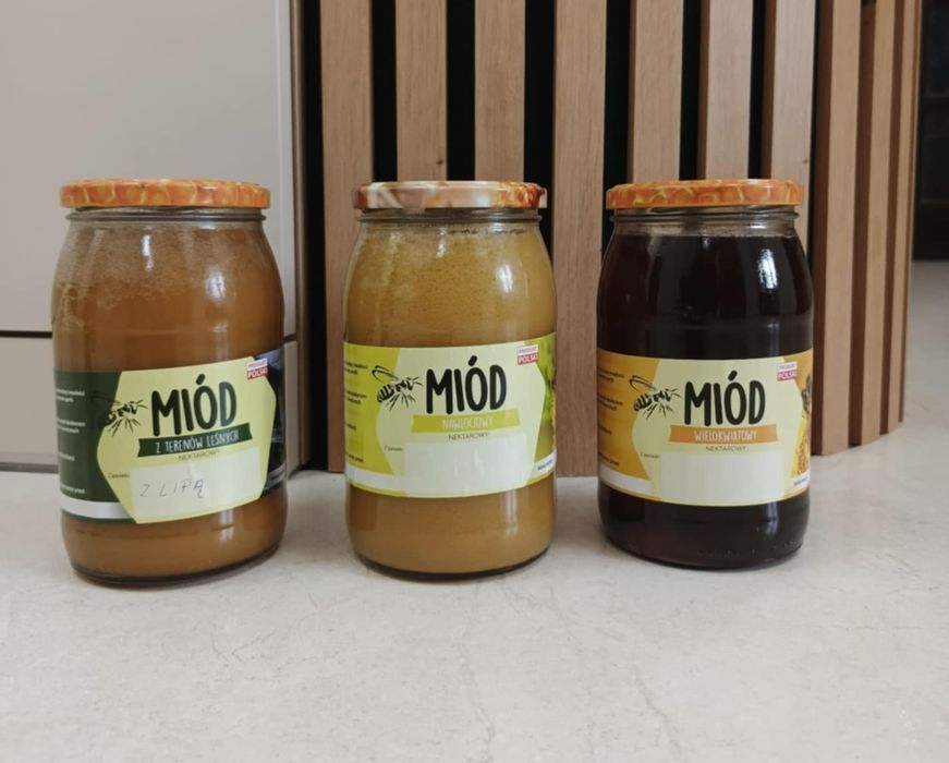 Miód leśny lipowy 900ml Bardzo smaczny