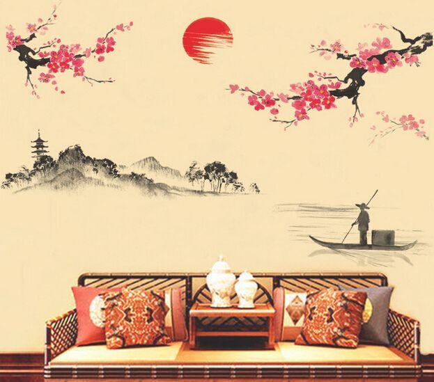 Naklejki ścienne na ścianę Kwiat Wiśni WS-0137