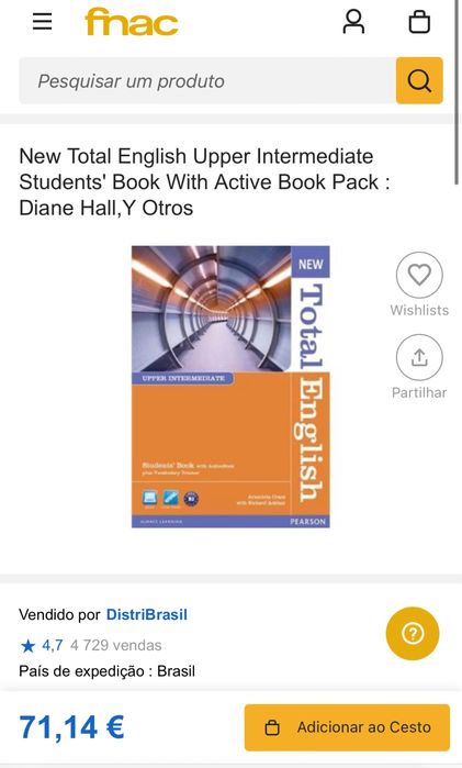 New total English Upper Intetermediate com Audio CD e DVD