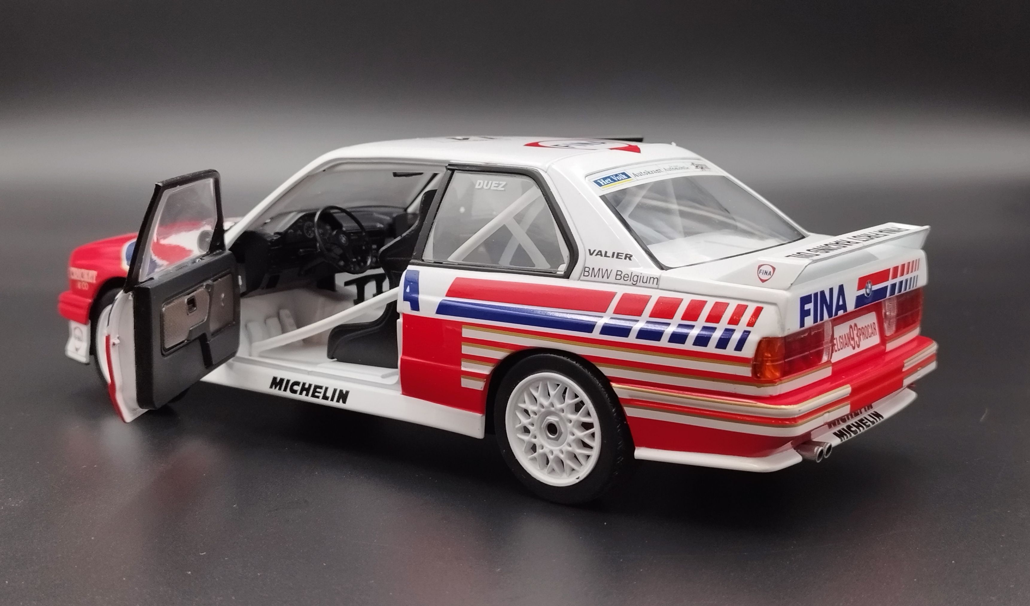 1:18 Solido 1993 BMW E30 M3 #14 FINA Belgium Procar + kalki Bastos