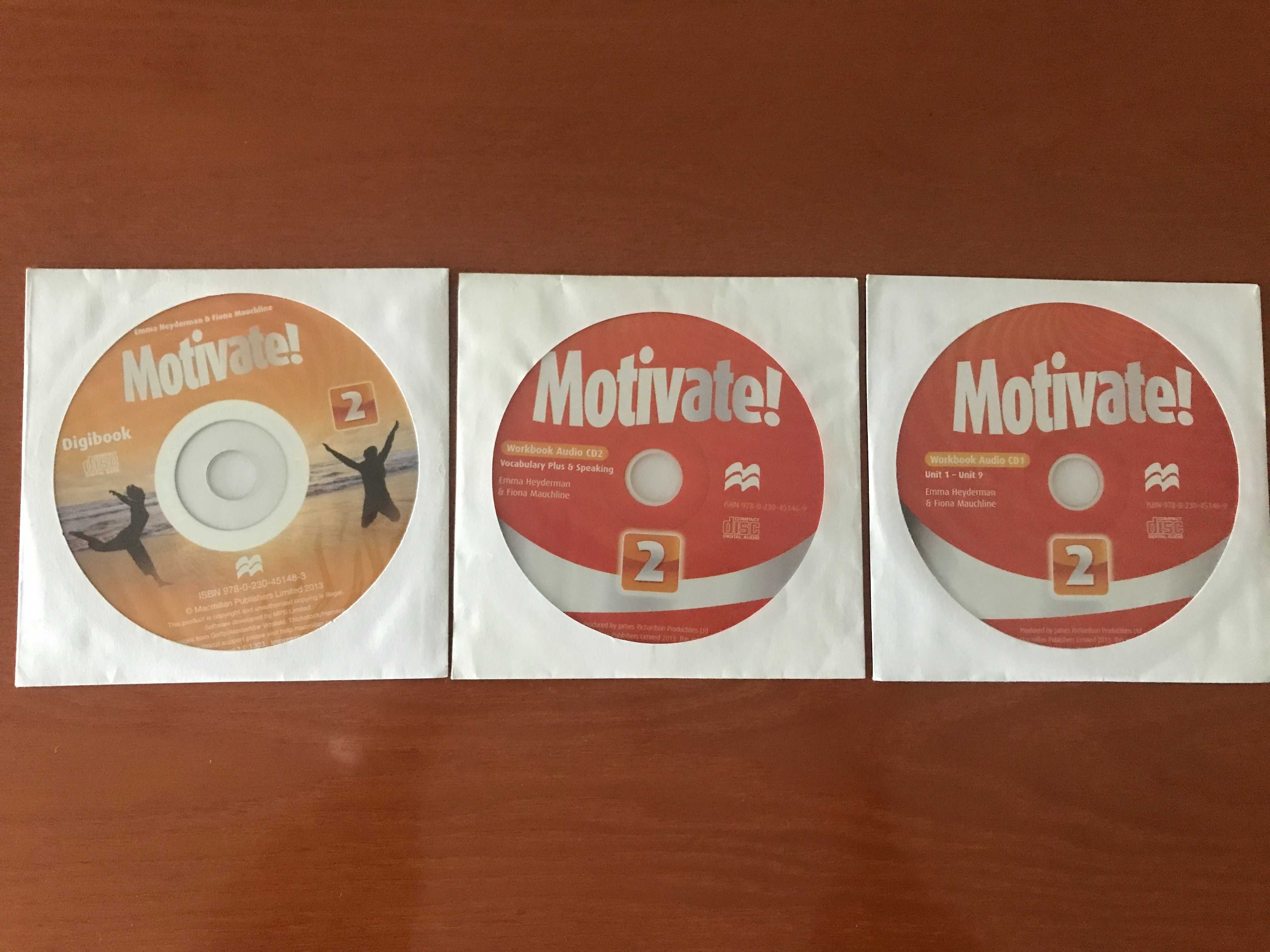 2 livros Inglês - Motivate! 1 - Manual + CA + CD's