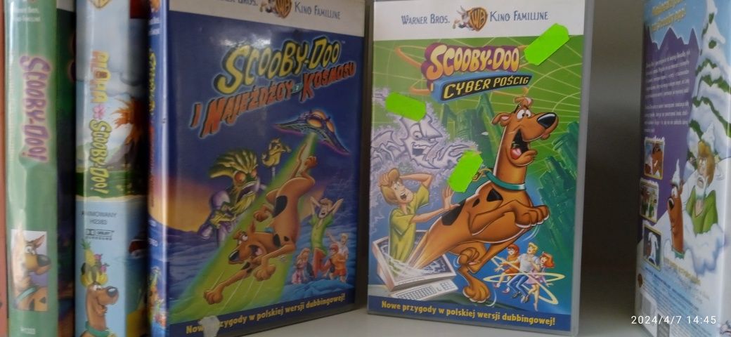 Scooby-Doo 11 kaset VHS + 100 dvd gratis