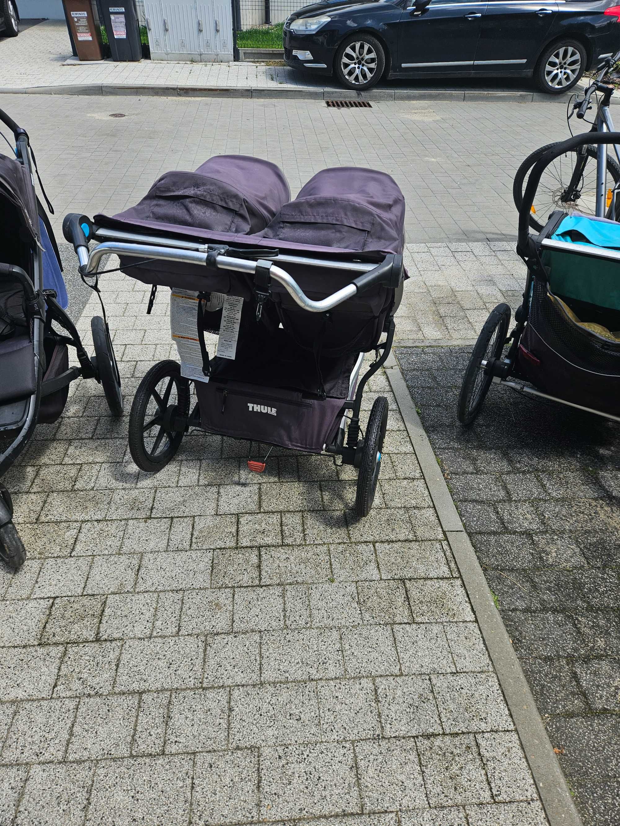 Wozek dzieciecy Thule Urban Glide 2 dwojka komplet gratis