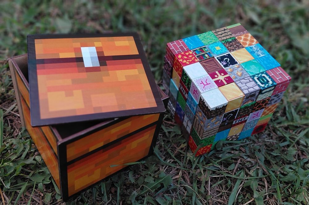 Магнитный конструктор Майнкрафт 100/200шт кубики на магнитах Minecraft