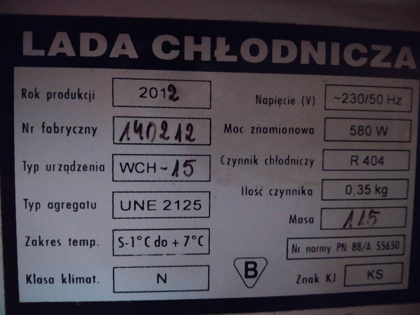 Lada chłodnicza,