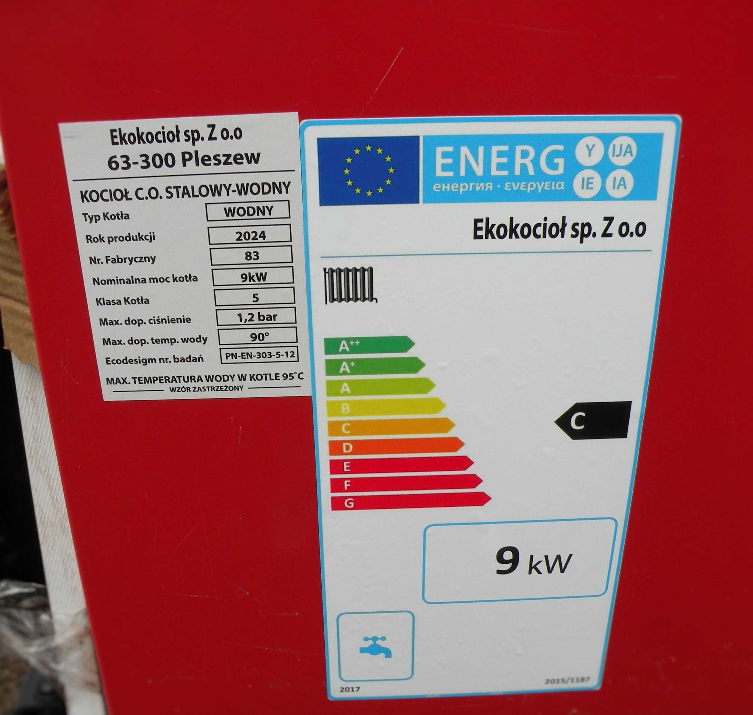 Piec Kocioł na Drewno chrust węgiel Kotły 9kw WYSYŁKA GRATIS
