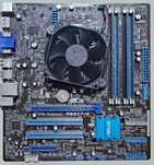 Материнская плата сокет 1155 с процессором Core I5-3470 и памятью