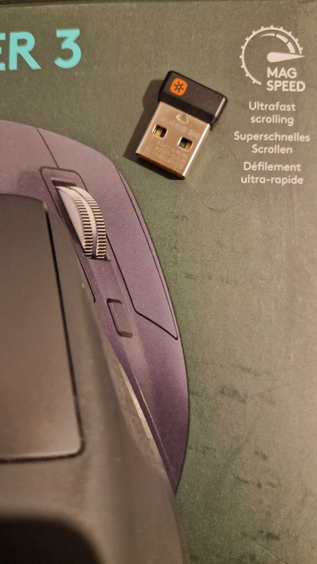 Logitech MX Master 3 + odbiornik Unifying