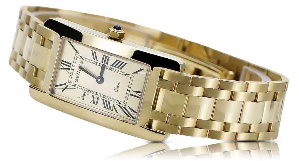 Złóty 14k (585) męski zegarek 86g NOWY - NAJTANIEJ! mw089y W