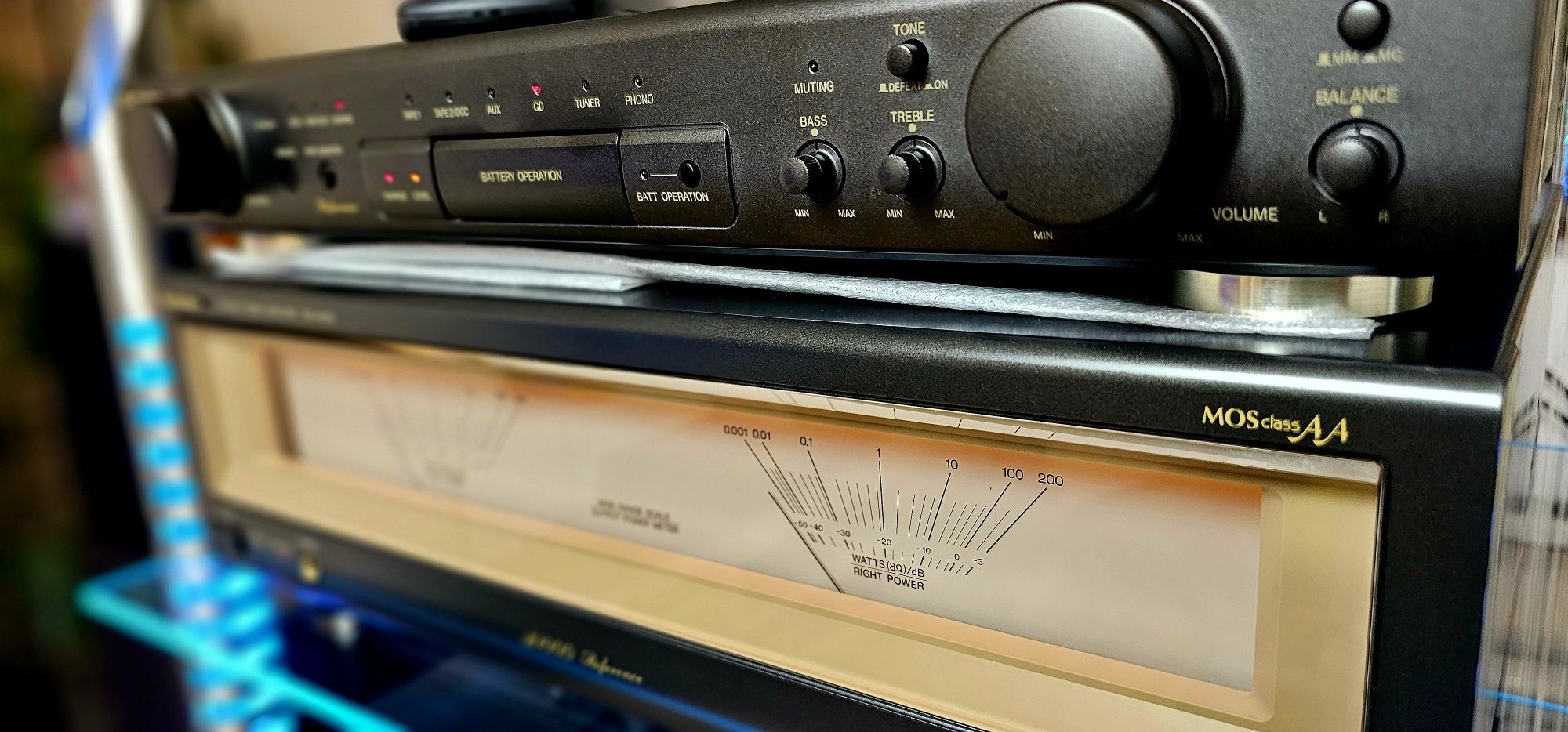 Technics SU-A1000 wzm. mocy, SU-C1000 przedwzm.+oryg.pilot-bdb.stan