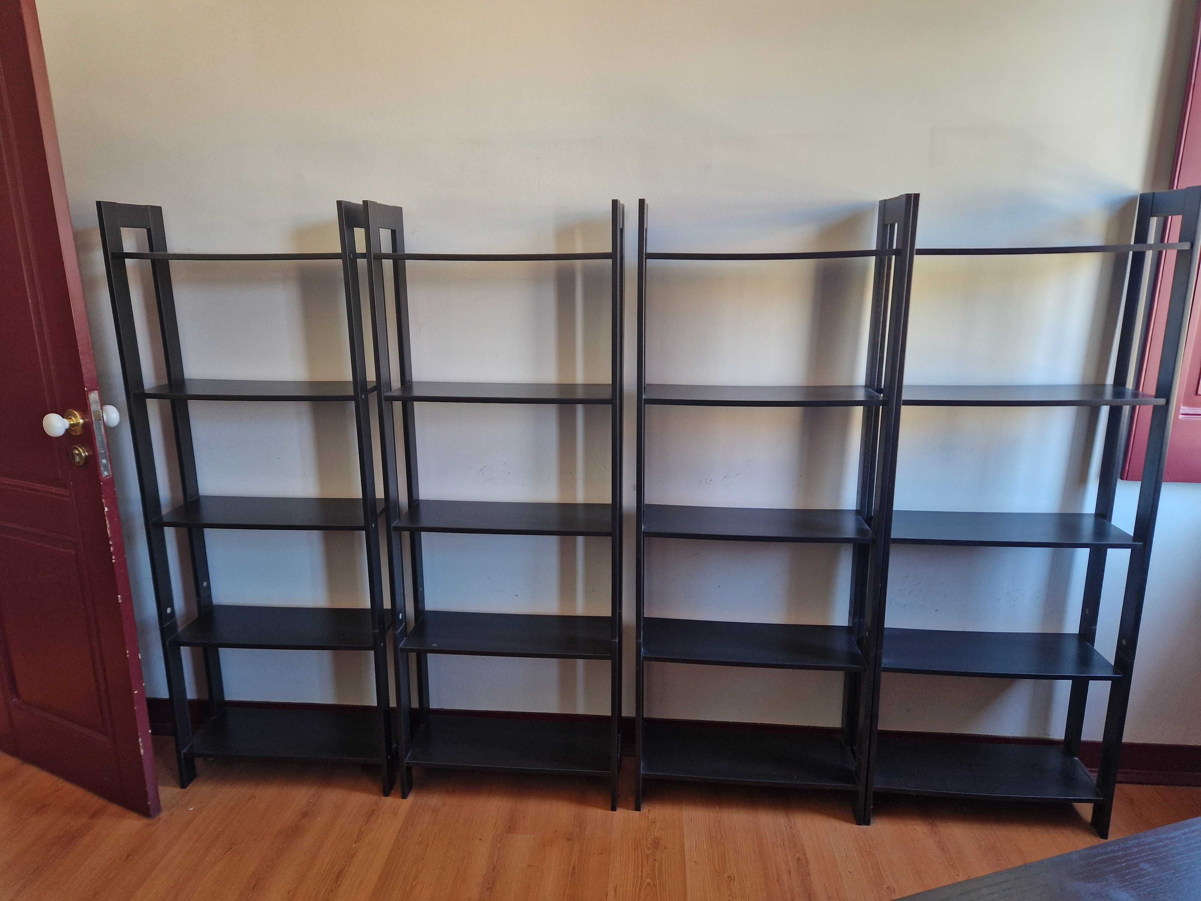 Estante LAIVA Preta/Castanha  Ikea