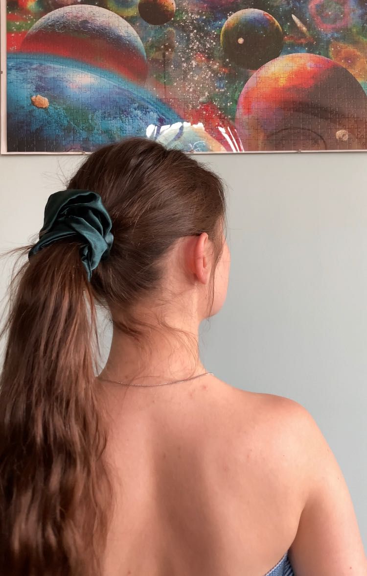 Zestaw Scrunchie + sakiewka