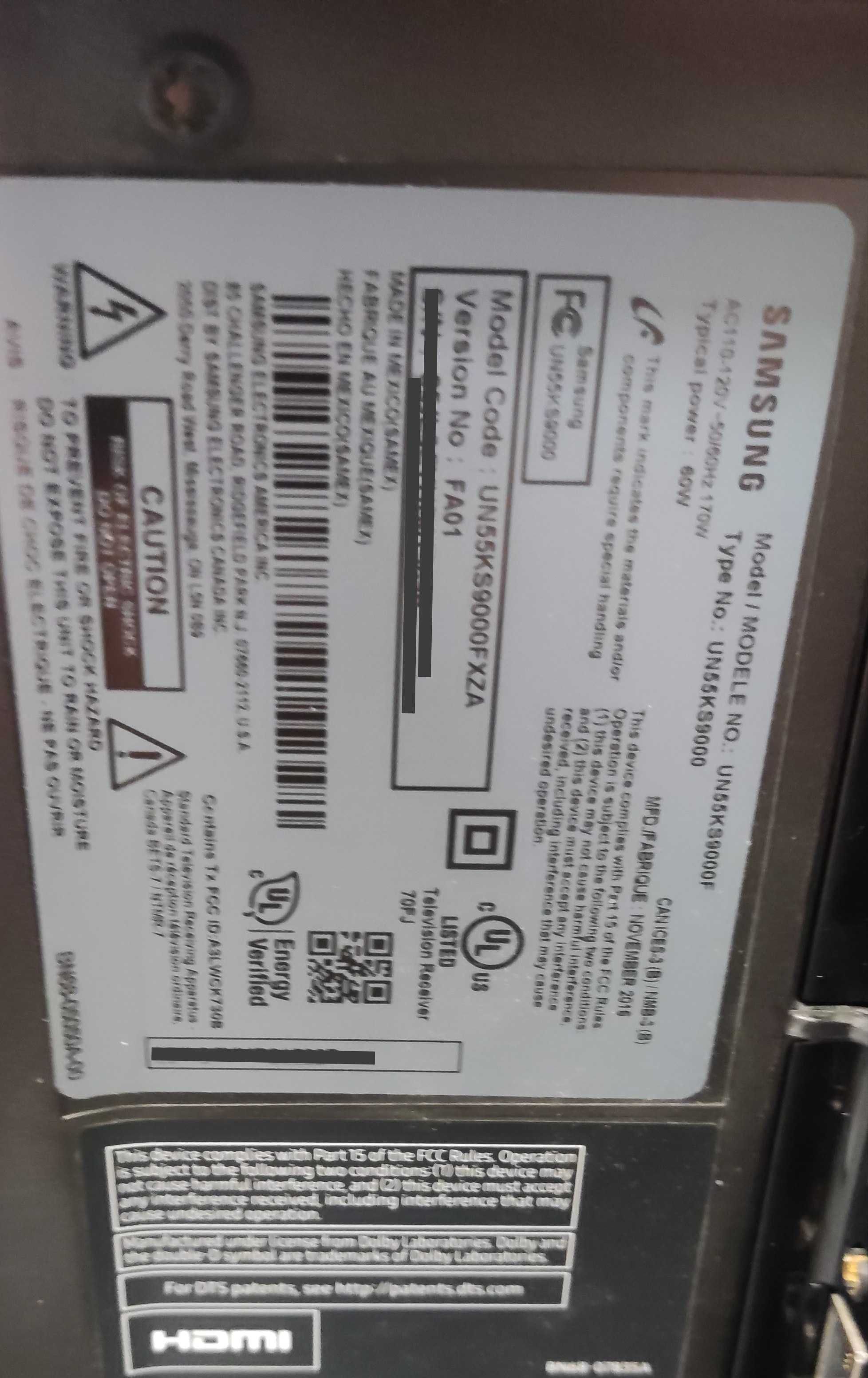 Samsung UN55KS9000F moduł one connect  do telewizor