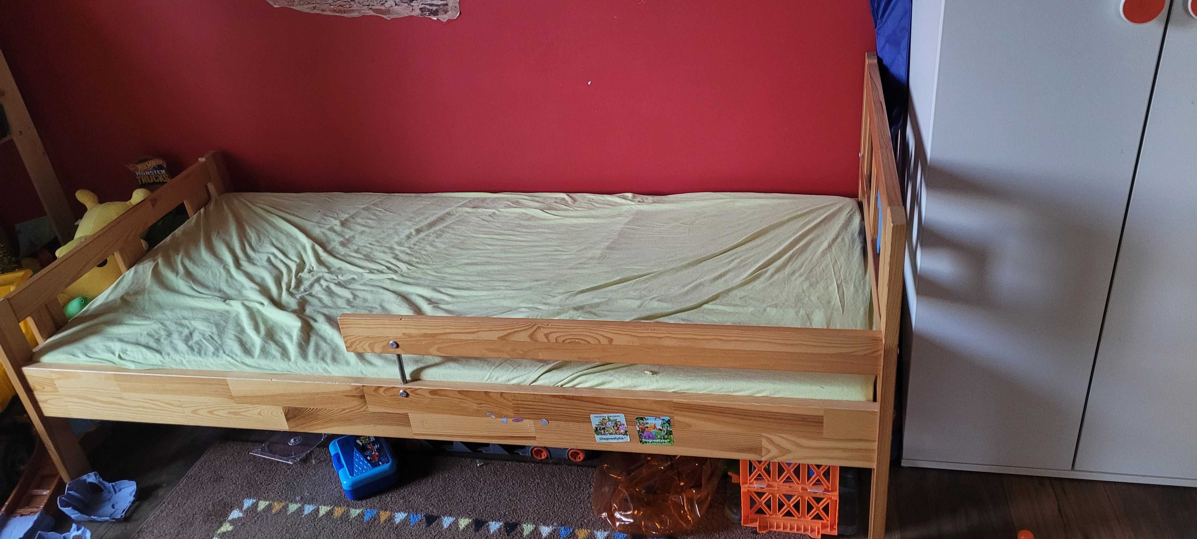 Ikea łóżko dziecięce 160x70 z materacem. Używane. Stan bdb! +gatis!
