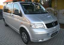 VW T5 1.9TDI 105KM Long*2xDrzwi Suwane*Nawiewy w Dachu*9 osób*Klima