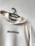 Beżowa bluza z kapturem Balenciaga hoodie 38M boxy fit premium brand