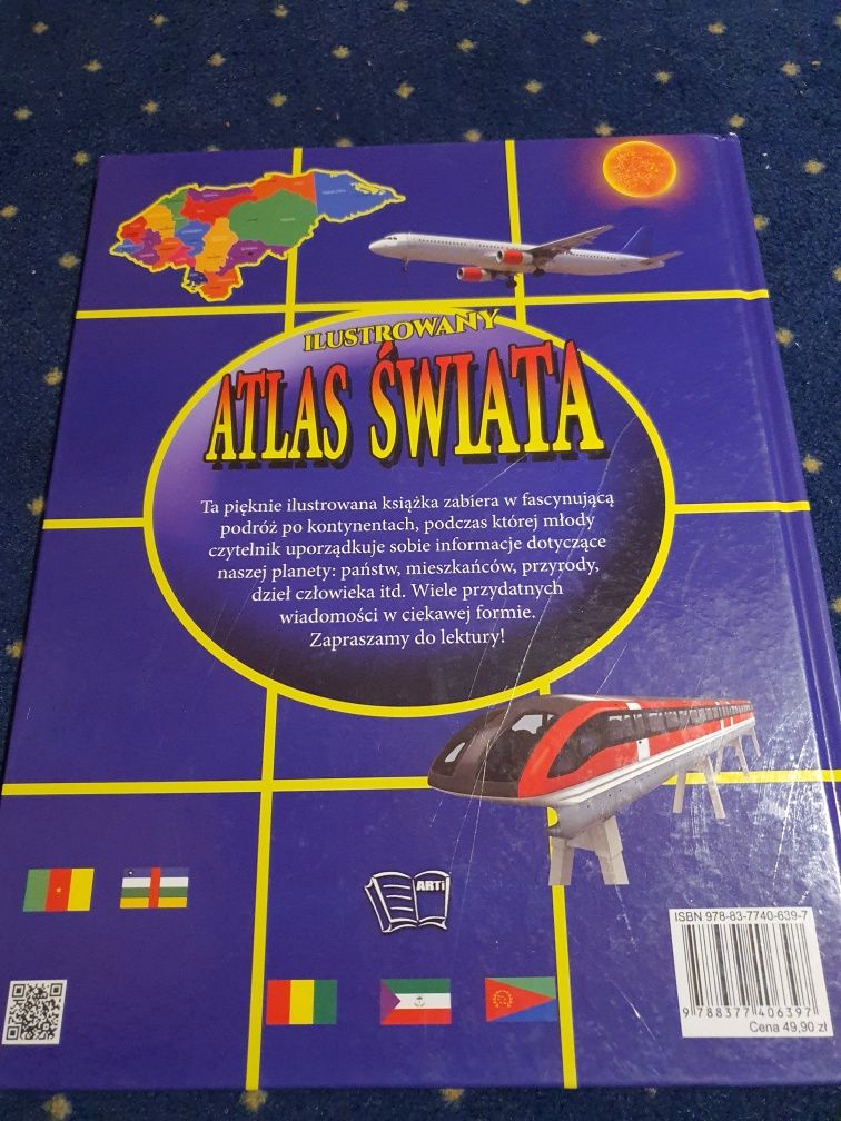 Atlas świata ksiażka encyklopedia dla dzieci