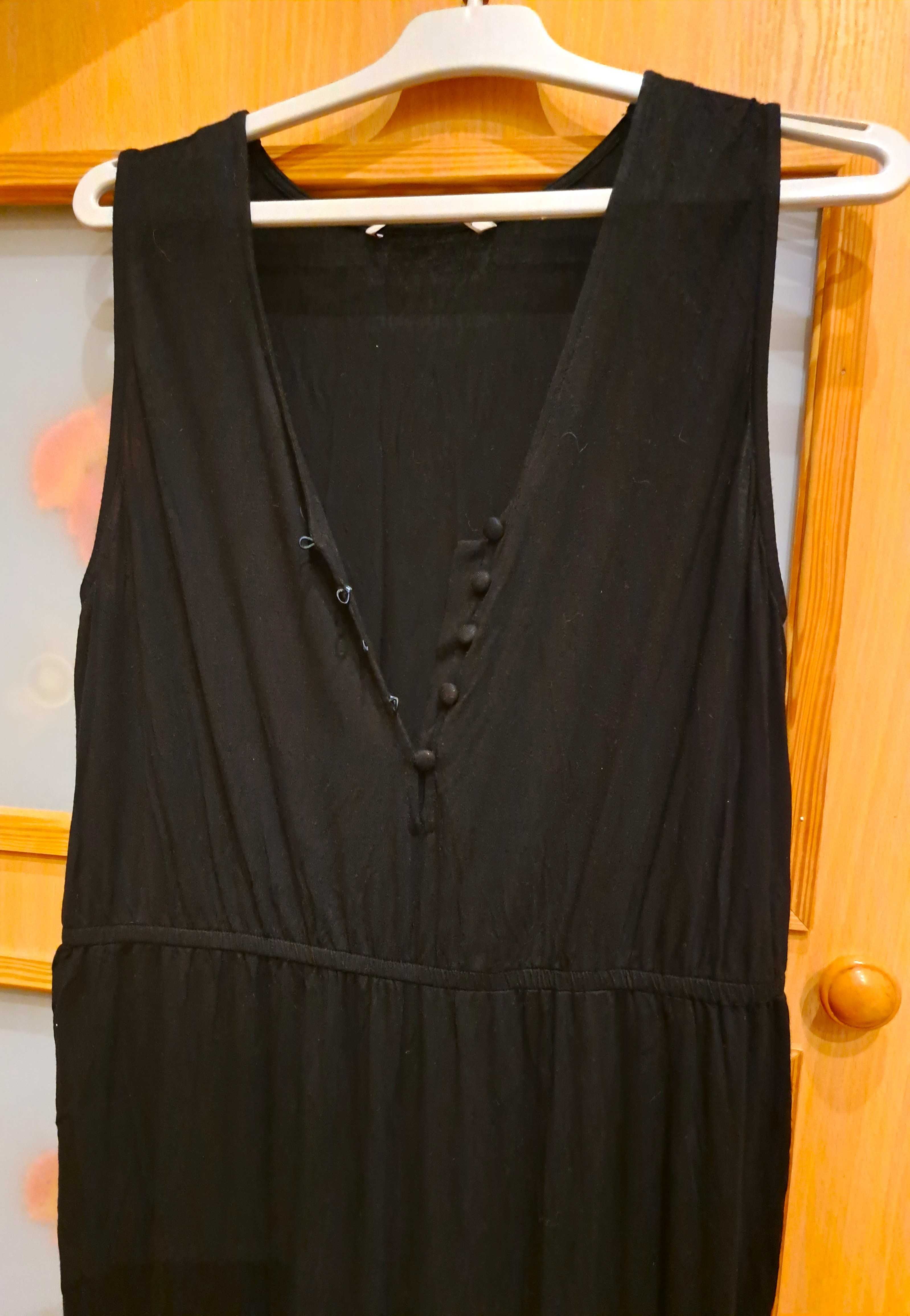 Kombinezon elegancki czarny spodnium damski , rozmiar XL