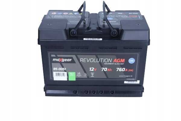 Akumulator AGM START STOP 70AH 760A 12V