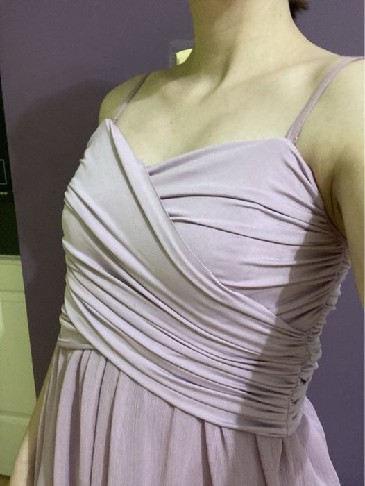 Liliowa wrzosowa sukienka Vila Clothes XS