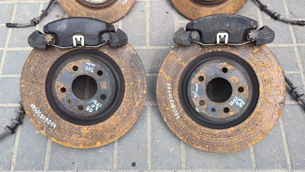 SWAP HAMULCY tarcze zaciski przód tył 345/300mm AUDI A4 B8 A5 8T Q5 8R
