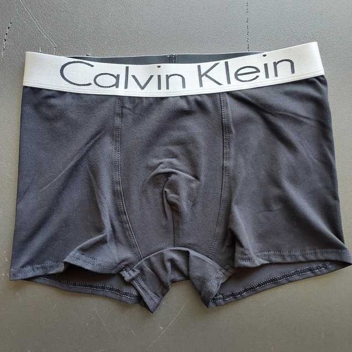 Труси CK Steel3 срібляста резинка. Чоловічі/мужские боксеры