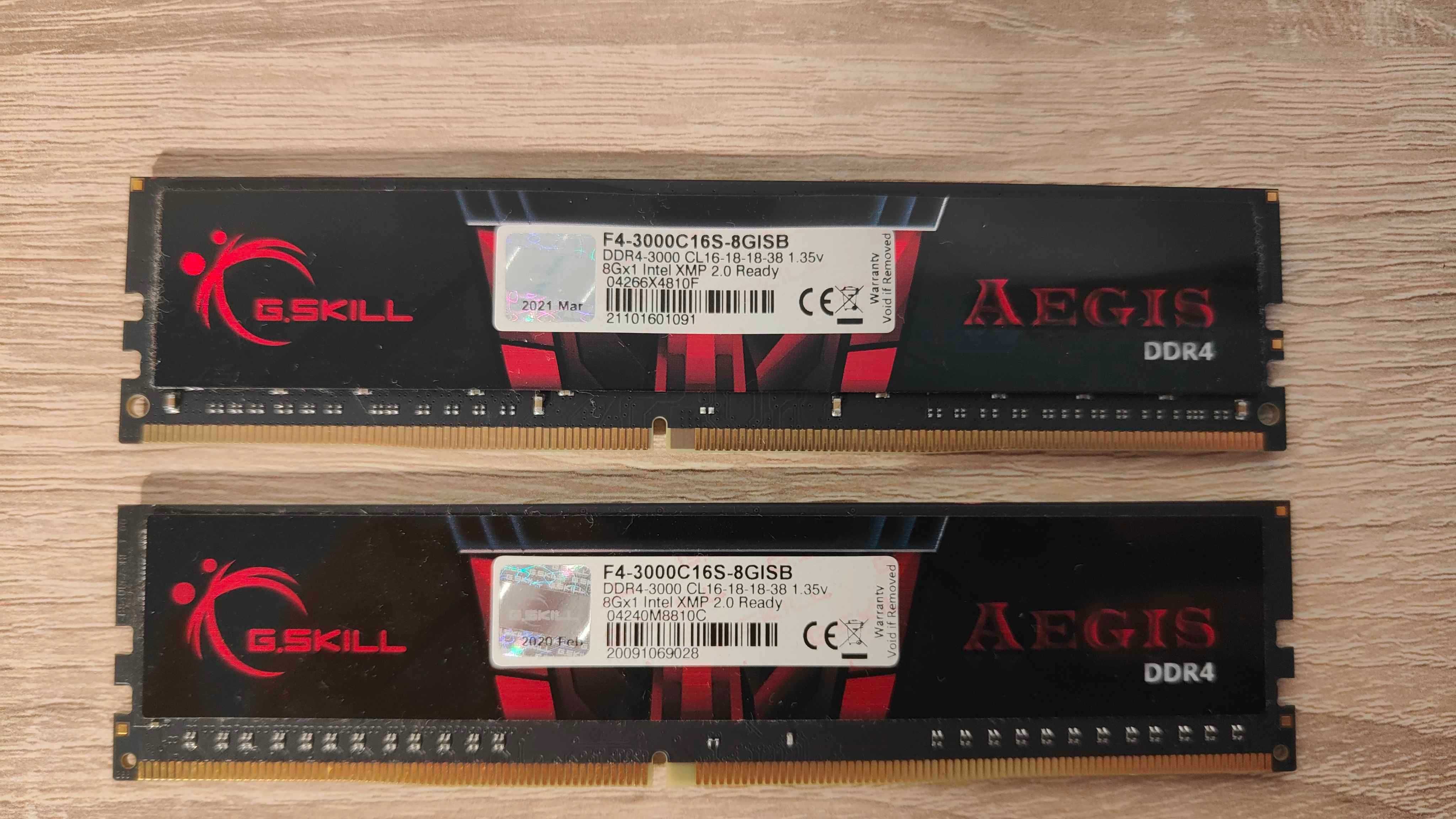 Pamięć RAM G.Skill Aegis DDR4 16GB (2x8GB) 3000MHz CL16