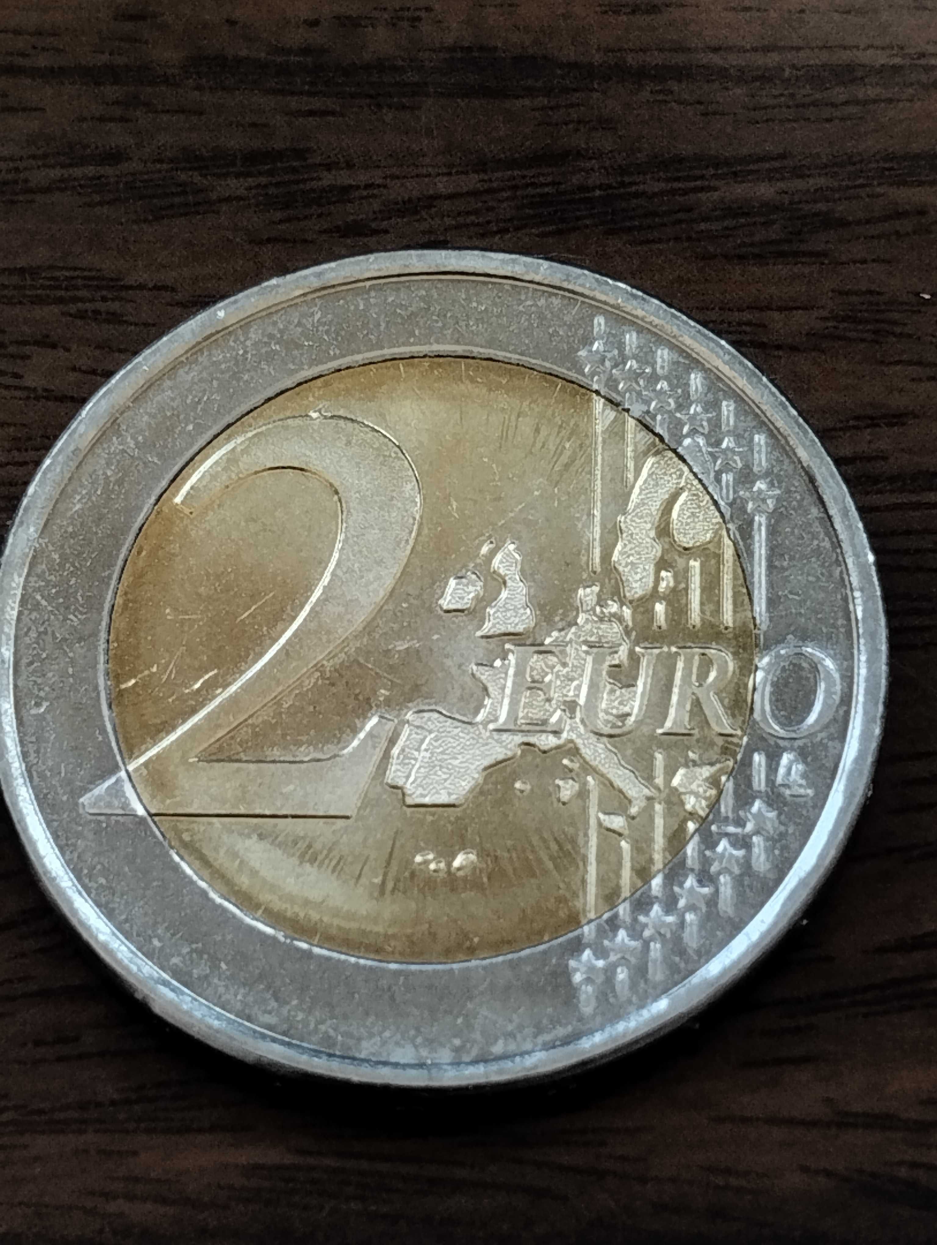 Moeda de 2€ de 2002 com letra S na estrela da Grécia