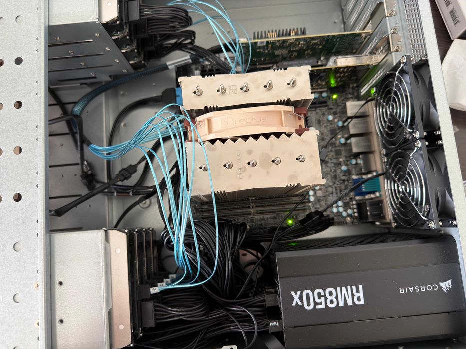 Nowy serwer 4U: AMD 4565P (16c 5.70ghz), 192G ECC RAM, 2x4T NVMe gen5