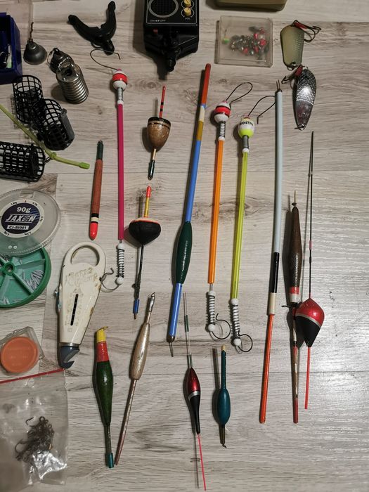 Duży mega zestaw sprzęt wędkarski