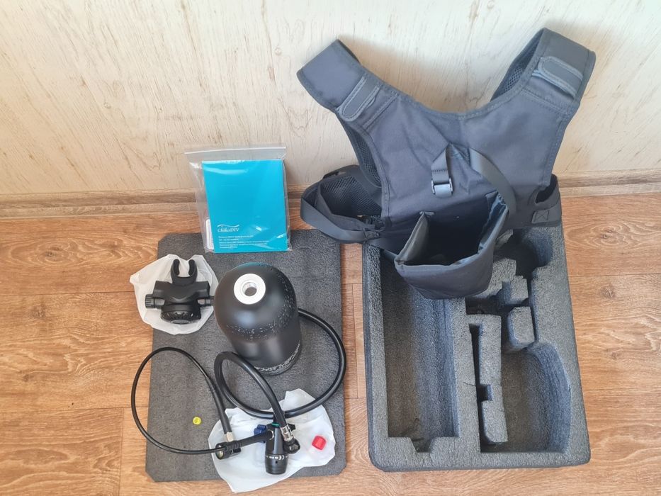 Мини акваланг Набор Chikadiv C700 Plus Black кислородный баллон 2.0 L