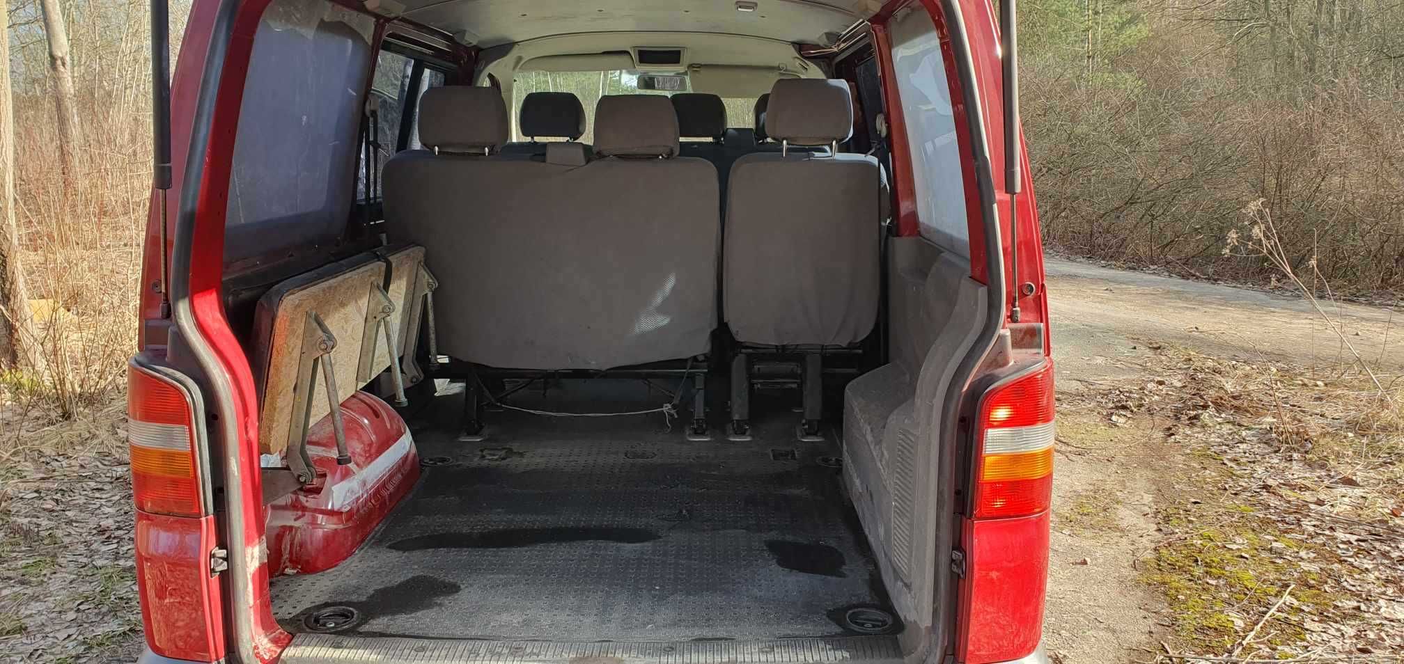 Vw t5 brygadówka 6 osób 1,9tdi SALON POLSKA KLIMA I rej 2005 Multiwan