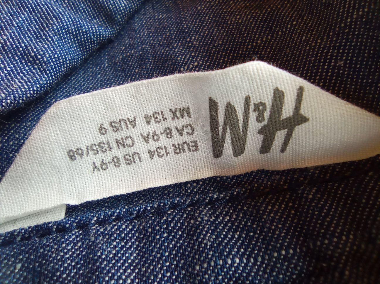 Jeansowa sukienka H&M 134