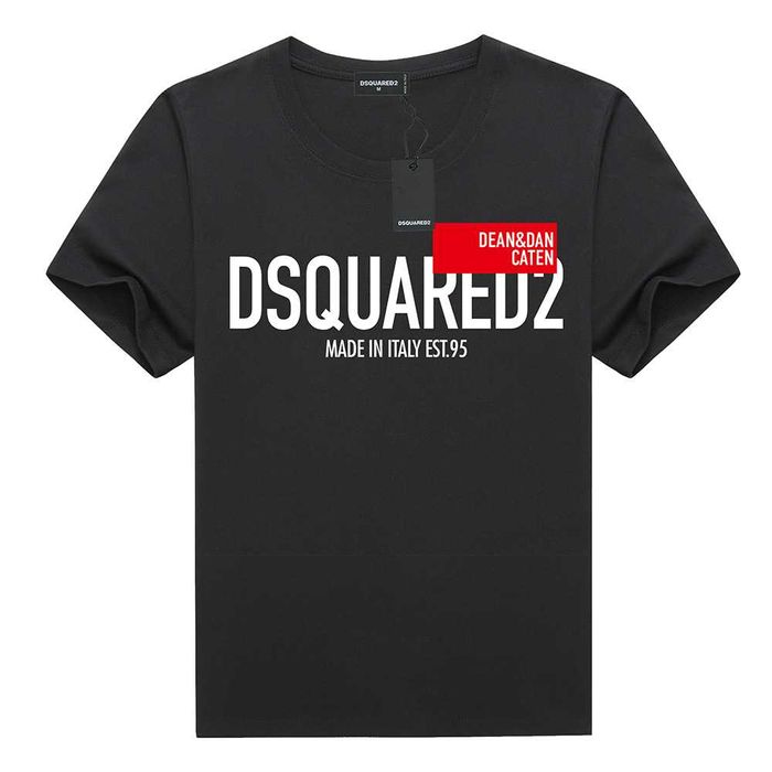 DSQUARED2 T-SHIRT - L - Koszulka męska czarna