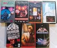 VHS MUSIC CONCERTS. Bowie, Pink Floyd, Zappa, Queen, Police.