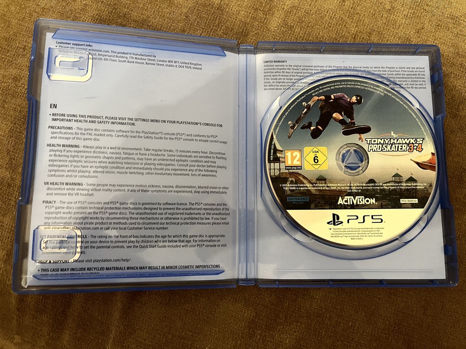 Tony Hawk’s Pro Skater 3+4 PS5