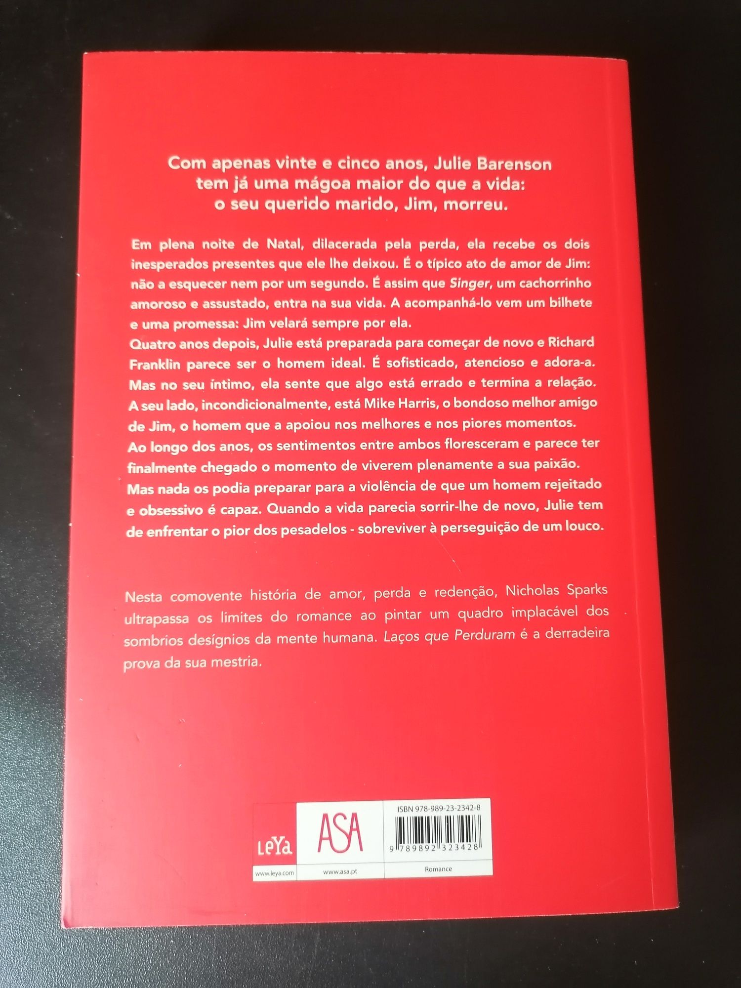 Livro Laços que perduram - Nicholas Spark