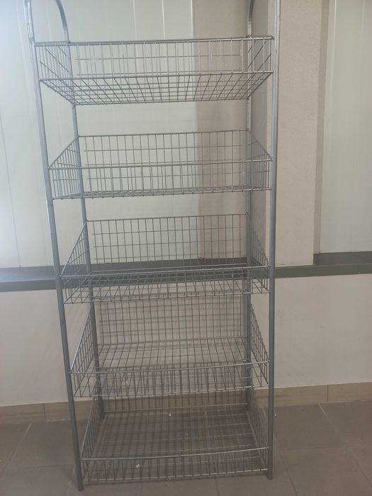 Kosz metalowy srebrny - duża ilość super cena bez kółek